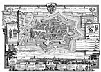 immagine Mirandola nel XVII secolo, con la struttura della citt-fortezza a pianta ottagonale